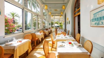 Catering-Service auf der Veranda