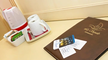 Electric kettle in the room