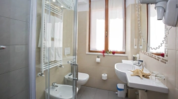 Private bathroom with shower