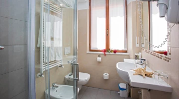 Salle de bain privée avec cabine de douche