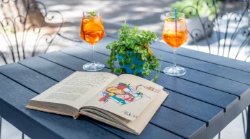 aperitif on the veranda