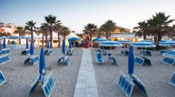 Private beach