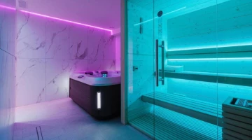 Spa mit Sauna und Whirlpool