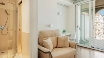 Living area in Suite