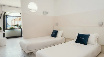 Single beds in Family room