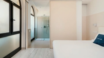 Family room with private bathroom