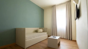 Wohnzimmer in der Suite