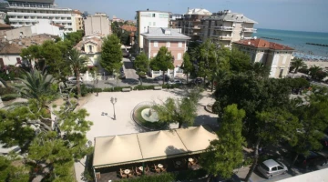 View of Piazza Mentana from the hotel