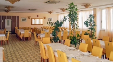 The restaurant hall