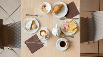 Breakfast at the table