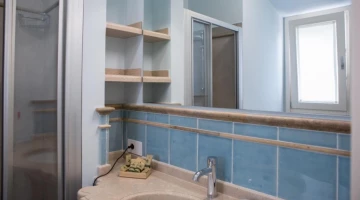 Bathroom with shower cubicle