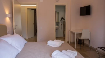 Room with satellite TV