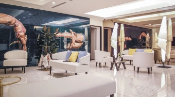 Common area with armchairs and sofas
