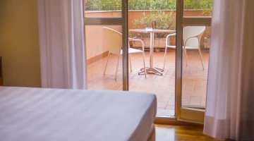 Möblierter Balkon