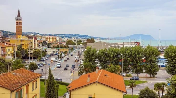 Blick vom Hotel