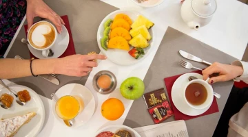 Frühstück auf dem Tisch