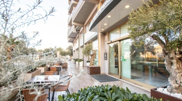 Outdoor chairs and tables