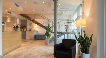 Reception waiting room