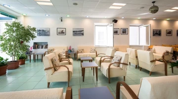 Common room with armchairs