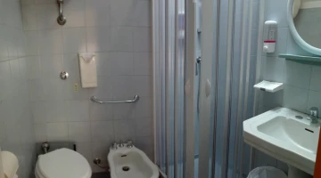 Bathroom with shower cubicle