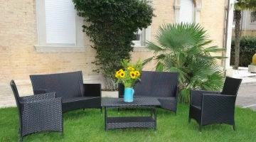 Espace détente dans le jardin