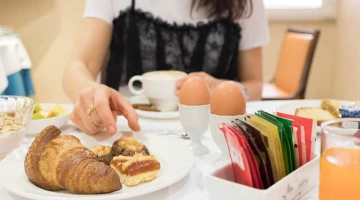 Frühstück auf dem Tisch