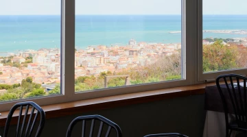 Panoramic view from the restaurant room