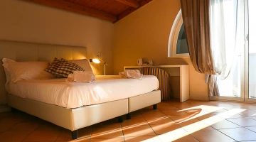 Double bedroom in the attic