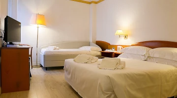 Set of towels in the room