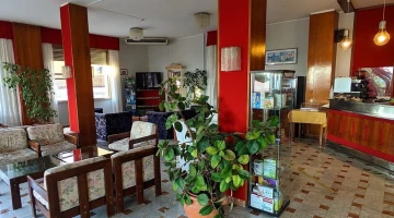 Entrance hall with reception and living room