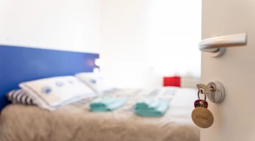 Eingang zum Doppelzimmer
