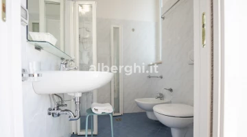 Double bedroom bathroom with shower box