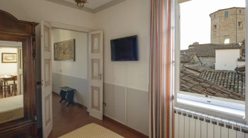 Appartement Isotta: chambre double avec vue