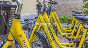 Free bike rental also with child seat