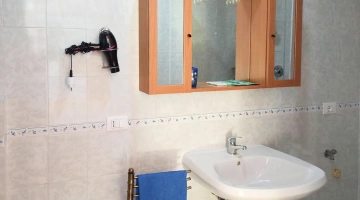 Private bathroom with hairdryer