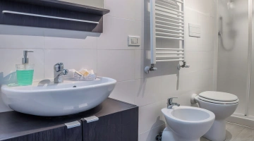 Private bathroom with shower