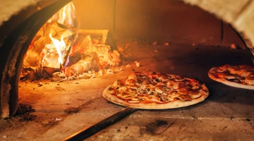 Pizza cotta in forno