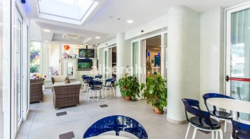 Soggiorno veranda dell'hotel