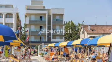 Hôtel vu de la plage