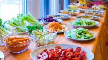 Buffet during meals