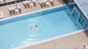 Aerial view of the swimming pool