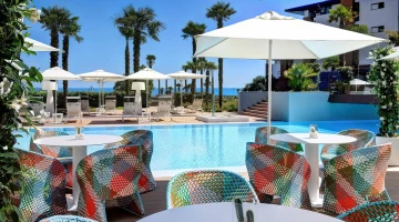 Lightblue Bar Tables