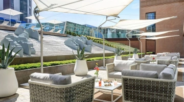 Espace extérieur aménagé