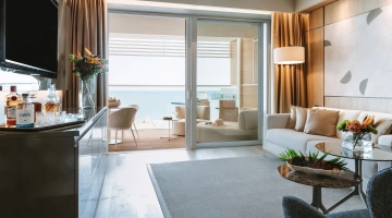 Espace de vie dans la suite Premium