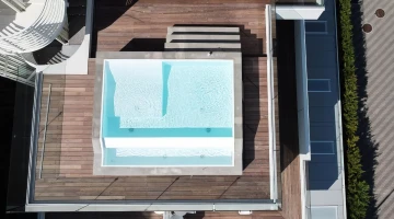 Privater Pool im Seafront Pool Room