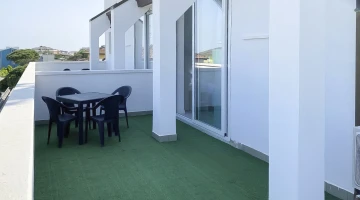 Balcone attrezzato di una camera