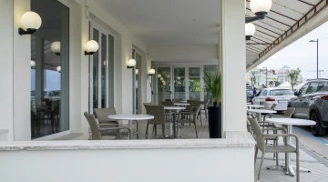 Möblierte Terrasse