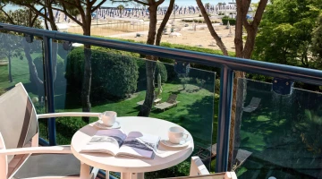 Balcon privé avec vue sur la mer