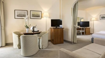 Coin salon dans la Suite Junior