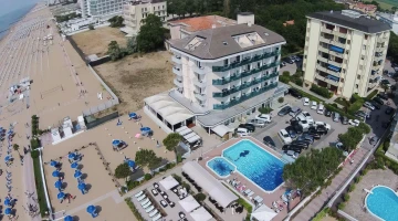 Aerial view of the structure